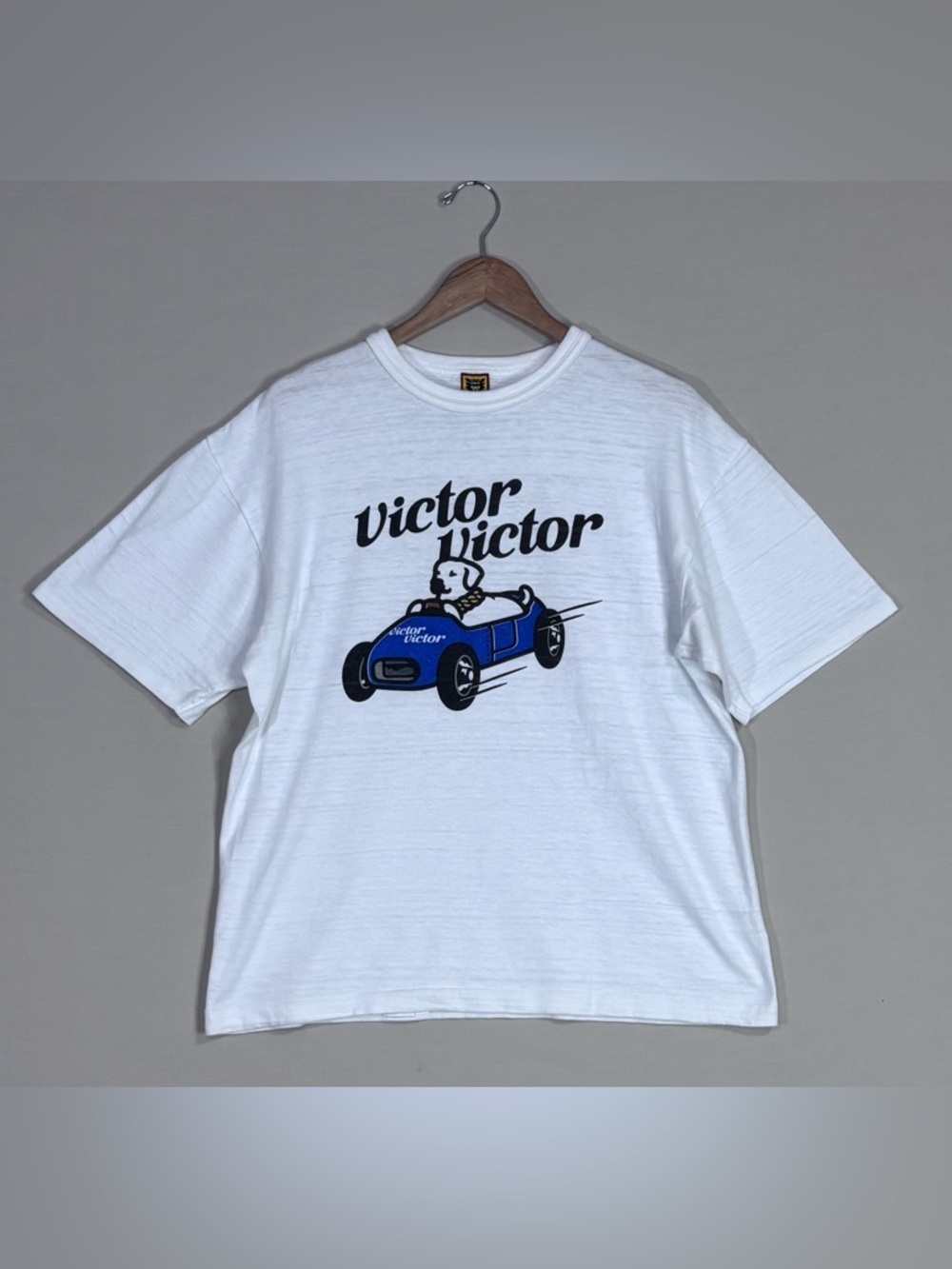 Human Made Victor Victor Graphic Tee White Streetwear Rare Logo Shirt
